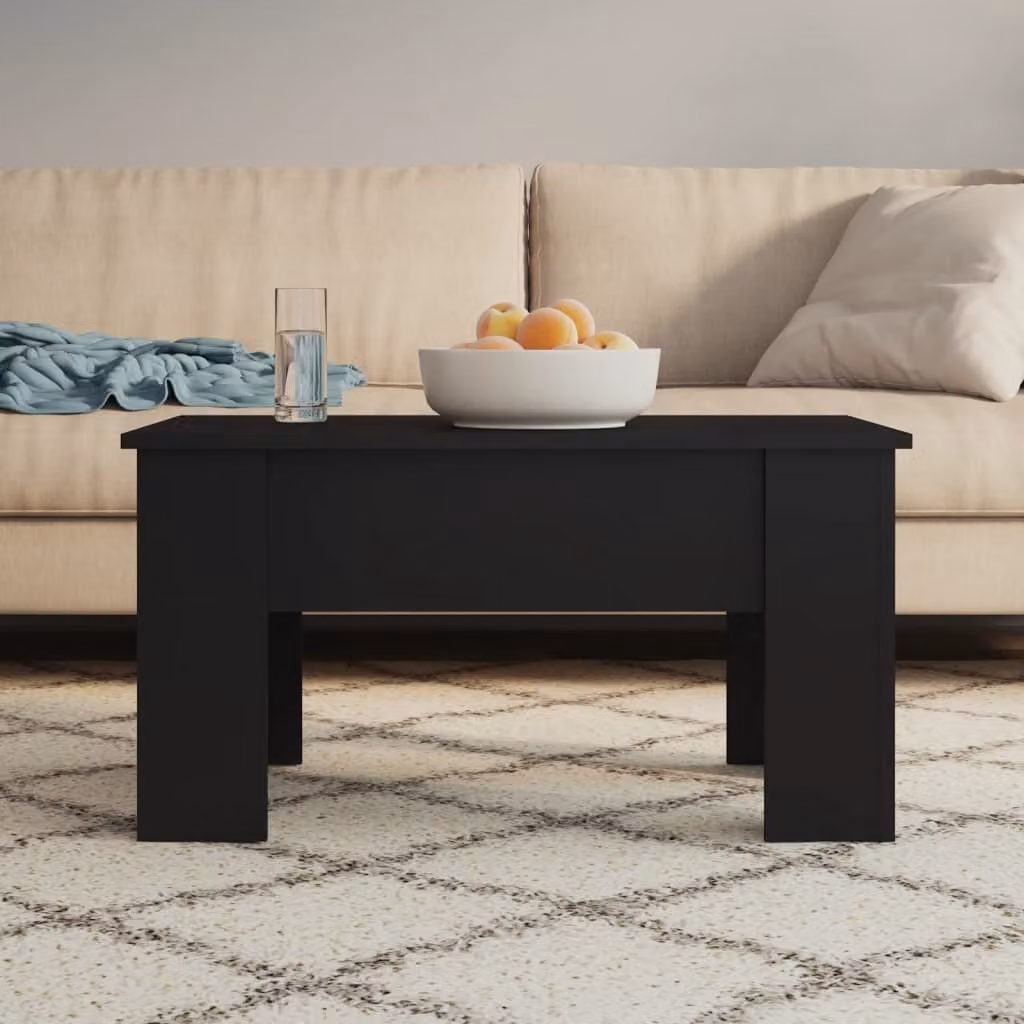 Maison Exclusive - Tavolino nero 79x49x41 cm Materiale ligneo