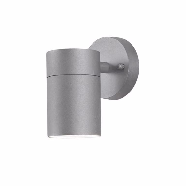 Konstsmide Modena Big applique in alluminio laccato grigio con vetro trasparente