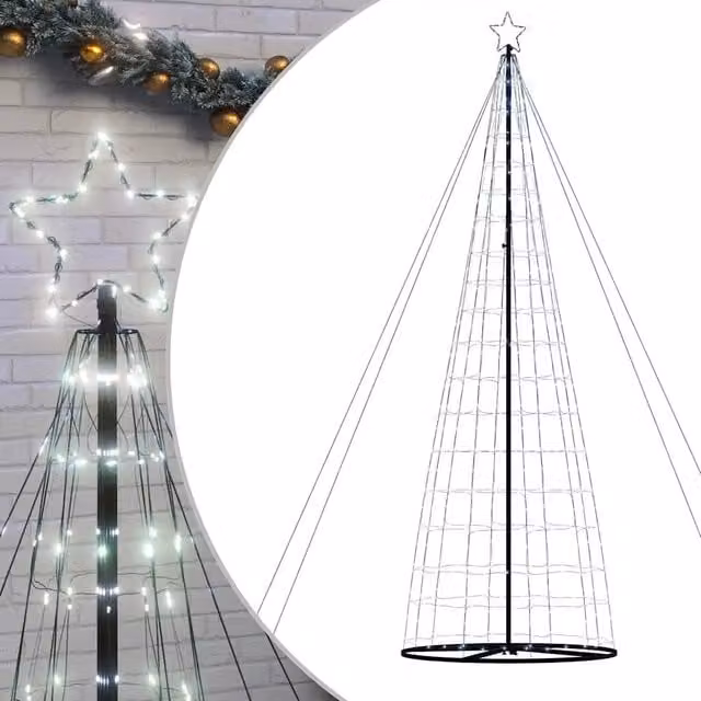 Albero di Natale a LED-Luci decorative natalizie 1534 LED Bianco Freddo 503 cm
