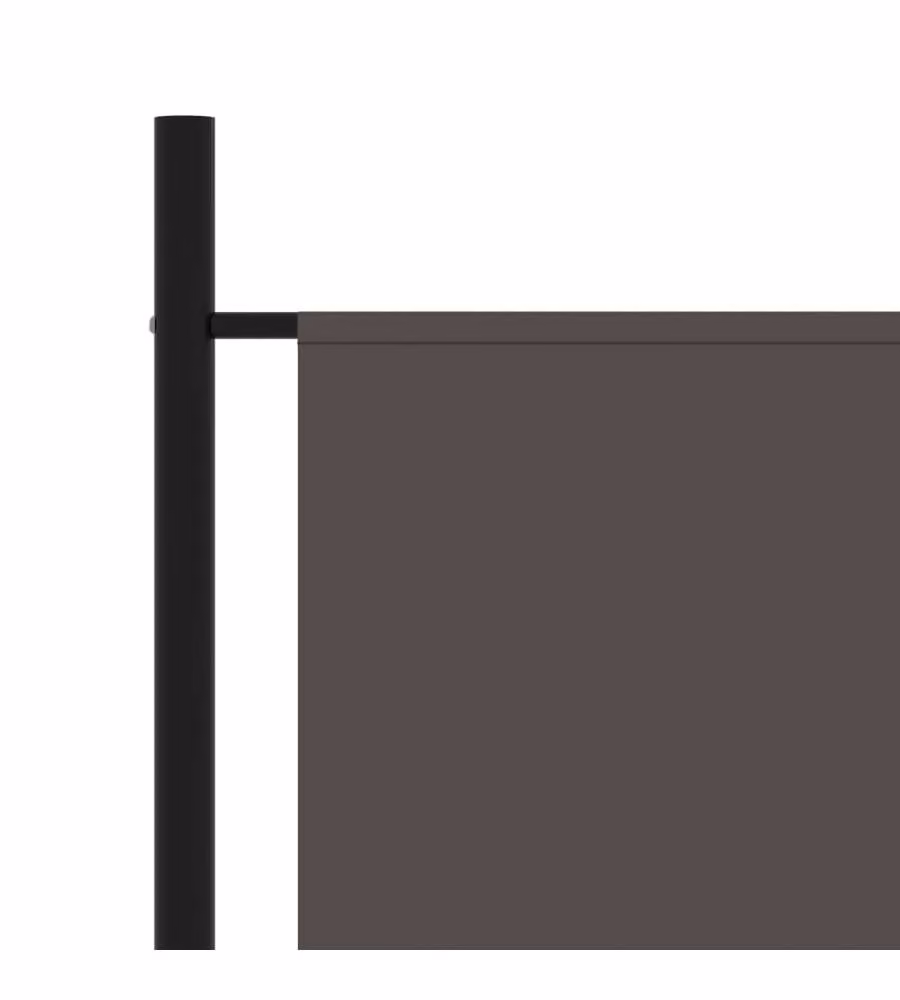 Paravento vidaXL Antracite con 1 Pannello in Metallo e Plastica H: 175 cm, L: 180 cm – 2
