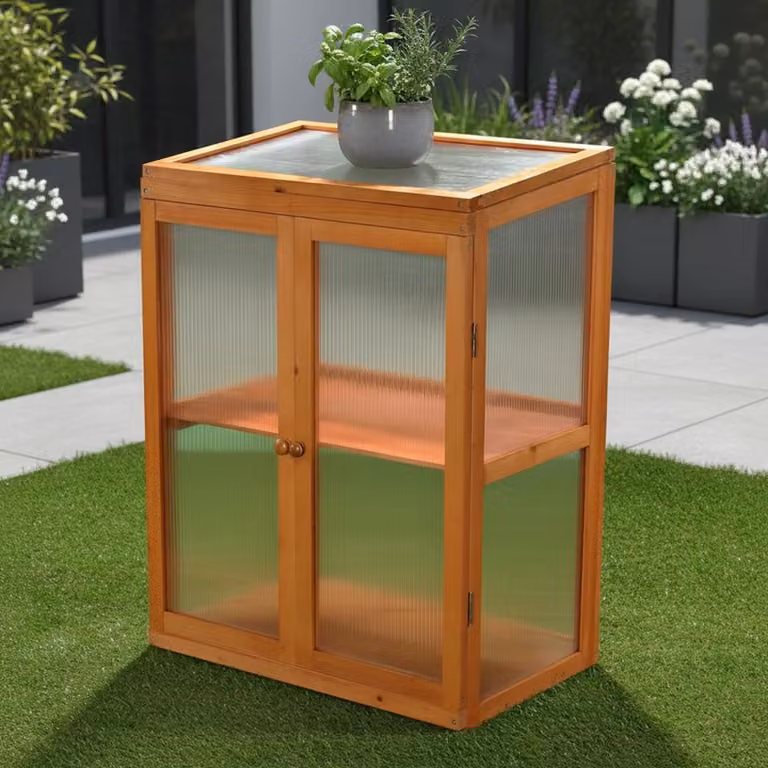 Serra con 2 porte Armadio per balcone da giardino Serra per fioriere Casa per la crescita