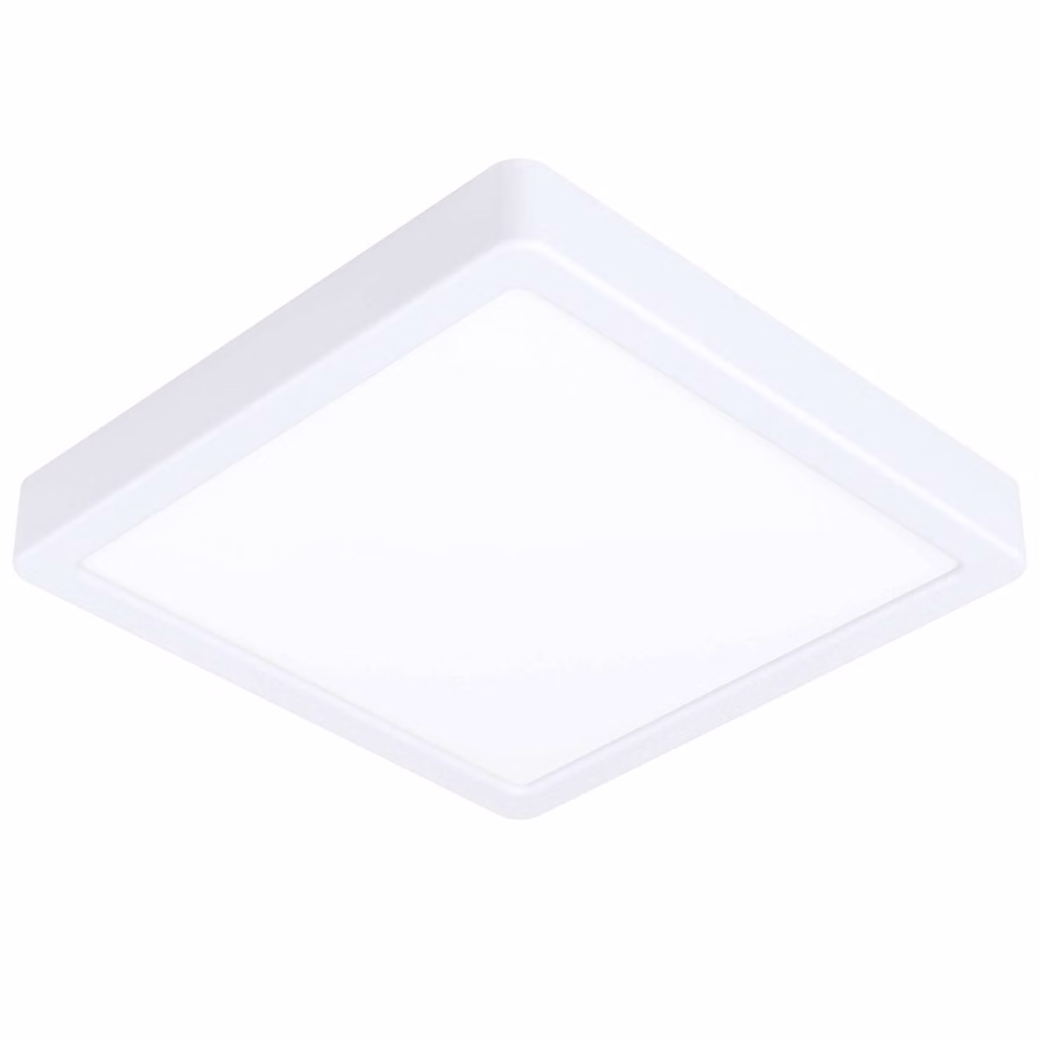 Plafoniera LED - bianco - acciaio - plastica - 21 x 21 cm