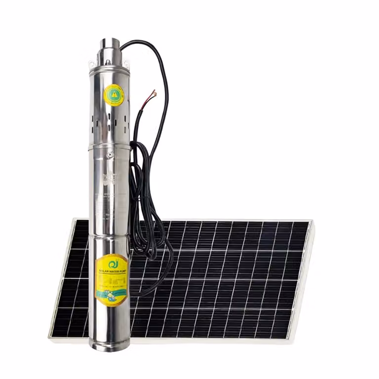 Pompa sommergibile solare DC da 400W, con portata massima di 2,5 tonnellate all'ora, realizzata in acciaio inossidabile, 48V/60V, 48V/60V, 400W