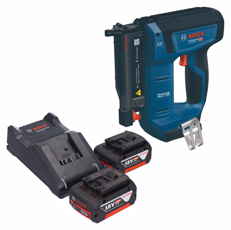 Chiodatrice a batteria Bosch GNH 18V-35 18 V 0,6 x 15 - 35 mm Brushless + 2 batterie da 5,0 Ah + caricabatterie