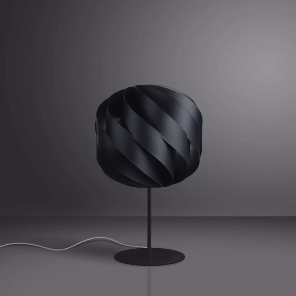 Lampada da Tavolo IPERBRIKO in Metallo Nero con Lampadina Sostituibile E27, L/P/H: 25 x 25 x 44 cm – 2