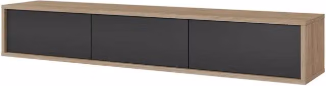 Mobile TV moderno Meublorama collezione MAANUM in rovere e grigio L: 180 cm, P: 36 cm, H: 30 cm – 1