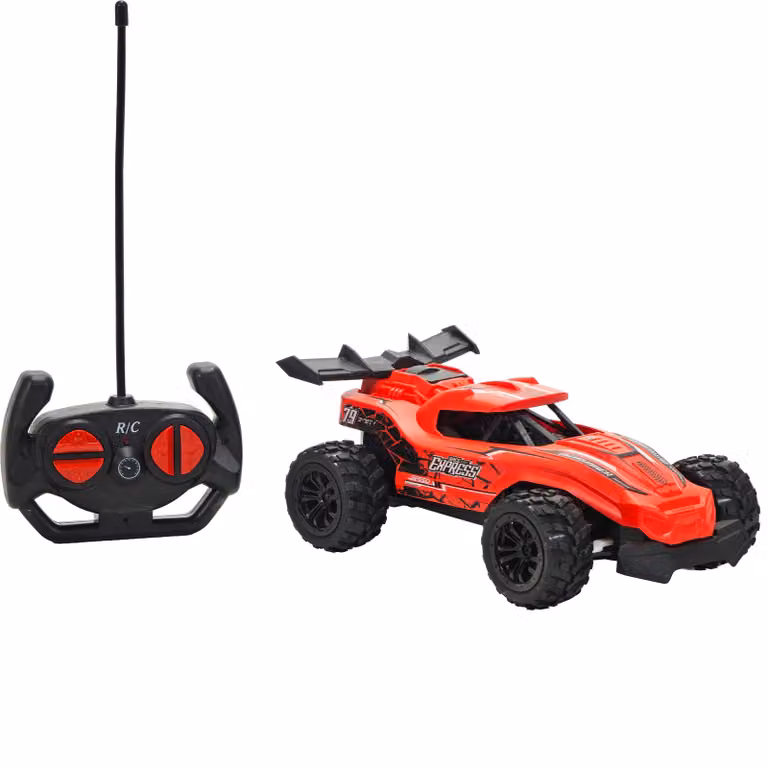Auto Radiocomandata Express Speed Car Tu Giochi Scala 1:18 Rosso e Giallo