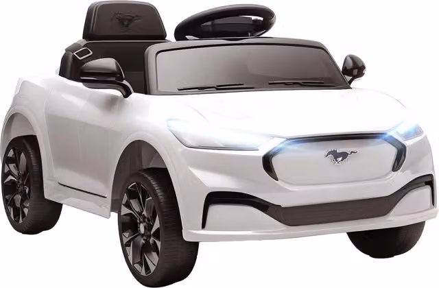 Auto elettrica per bambini Ford Mustang Mach-E ¨C zephmum ¨C 92x55x44cm bianco