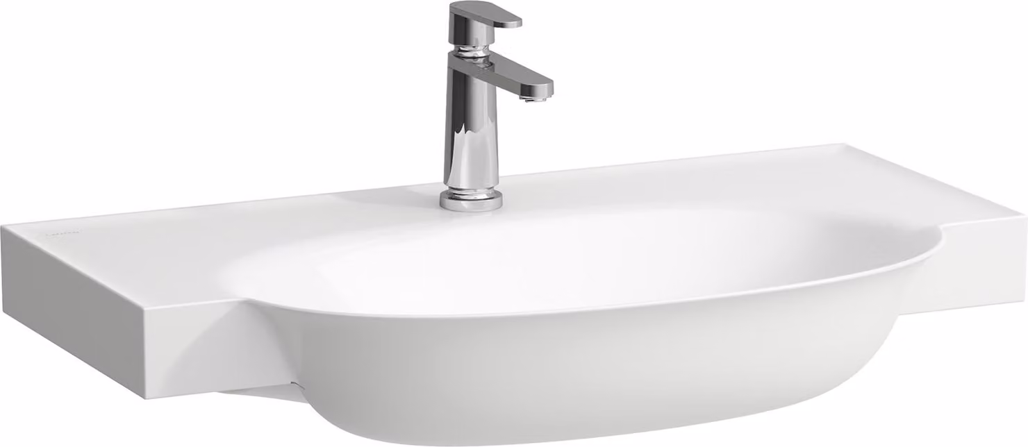 LAUFEN The New Classic, lavabo à encastrer, sans trop-plein, 3 trous pour robinet, 800x480mm, H8138554001581, H8138554001581