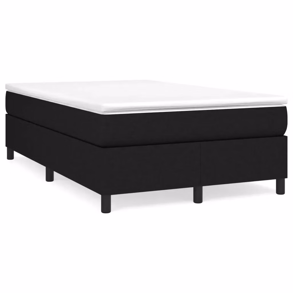 Struttura Letto con Rete a Doghe Cambrate vidaXL in Tessuto Nero L: 120 cm, P: 200 cm – 2