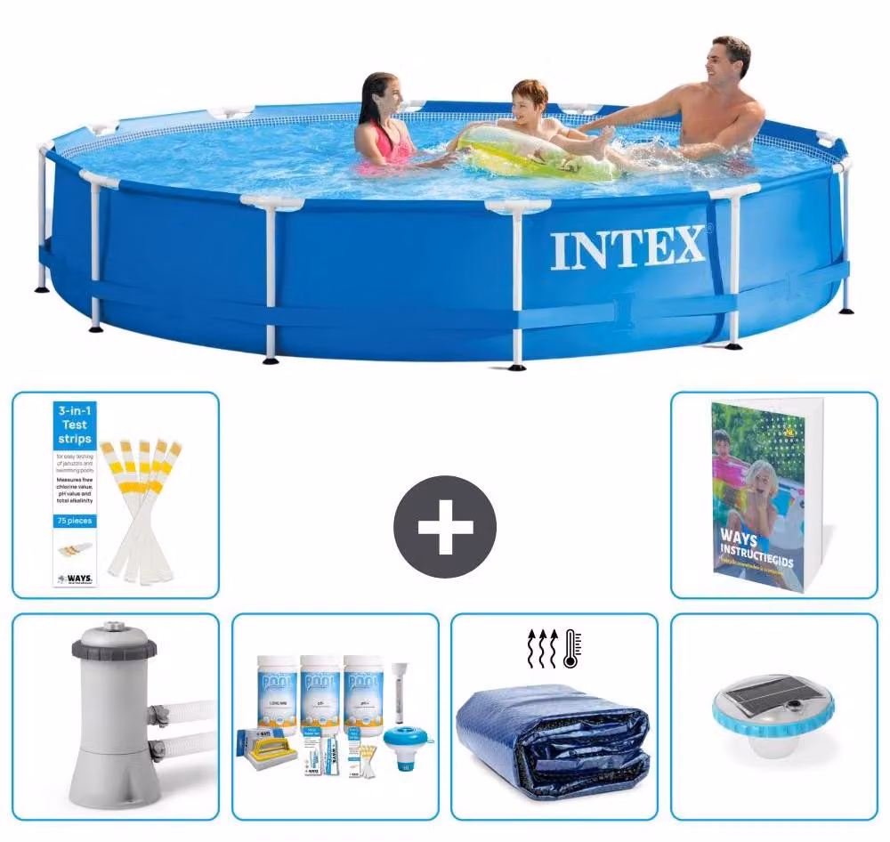 Piscina autoportante rettangolare - 366x76 cm - composta da 5 parti - modello S228