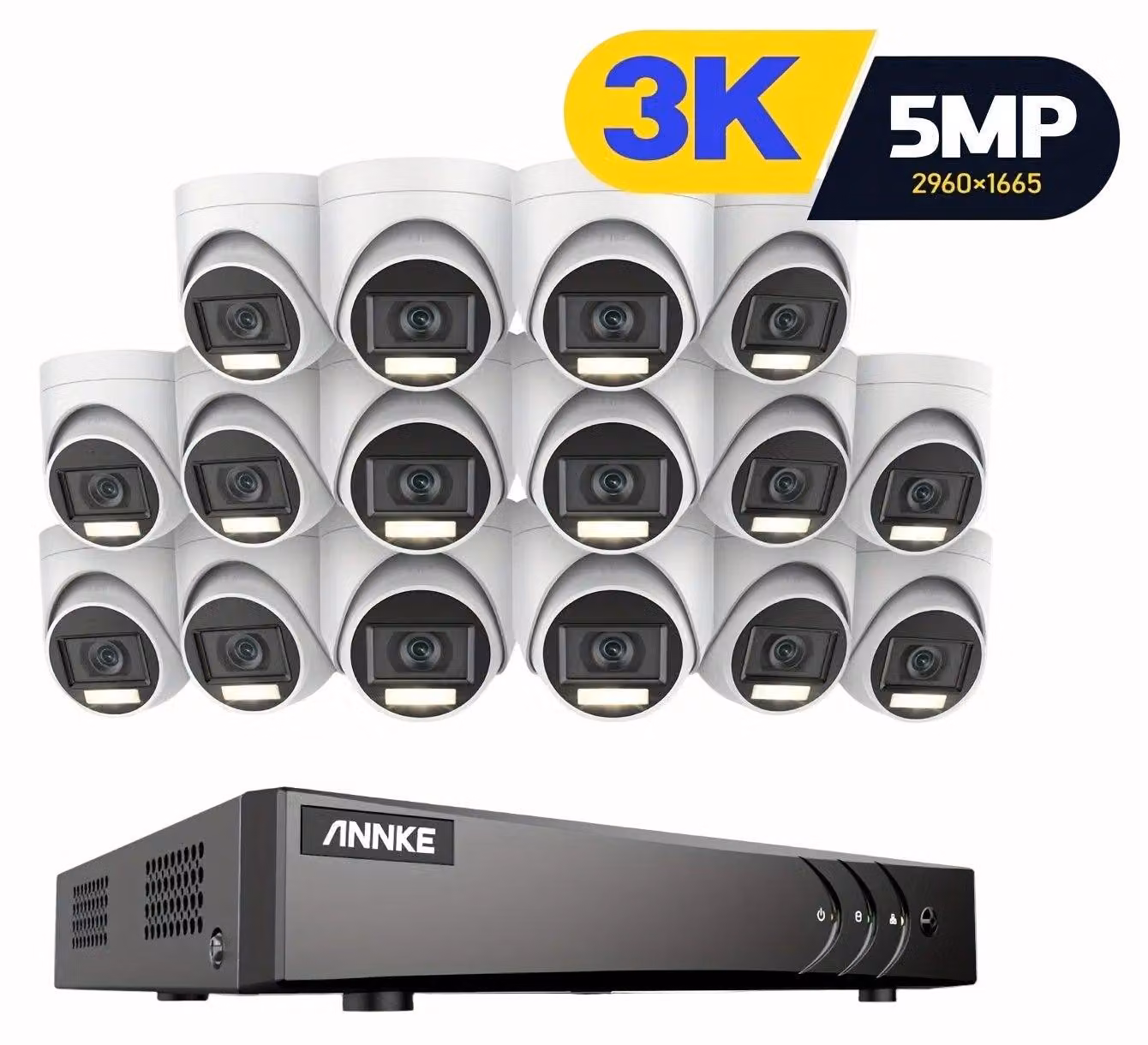 Kit di telecamere di sicurezza - Sistema di telecamere - Sistema di videosorveglianza - Telecamera di sorveglianza - Sistema di videosicurezza