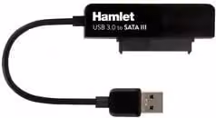 Convertitore da USB-C a SATA Hamlet, colore nero