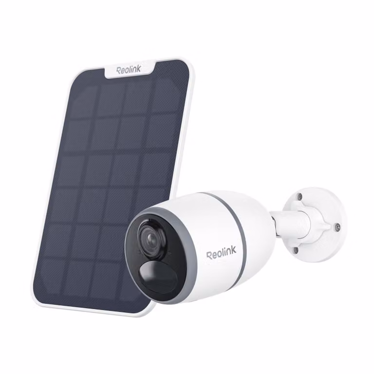 Reolink Go Plus + pannello solare, telecamera di sicurezza per esterni 2K 4MP a batteria 4G LTE, rilevamento intelligente di persone/auto, visione notturna