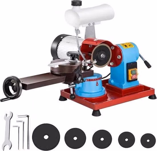 Sega circolare manuale multicolore con lama da 125 mm e potenza 370W per lavorazione del legno