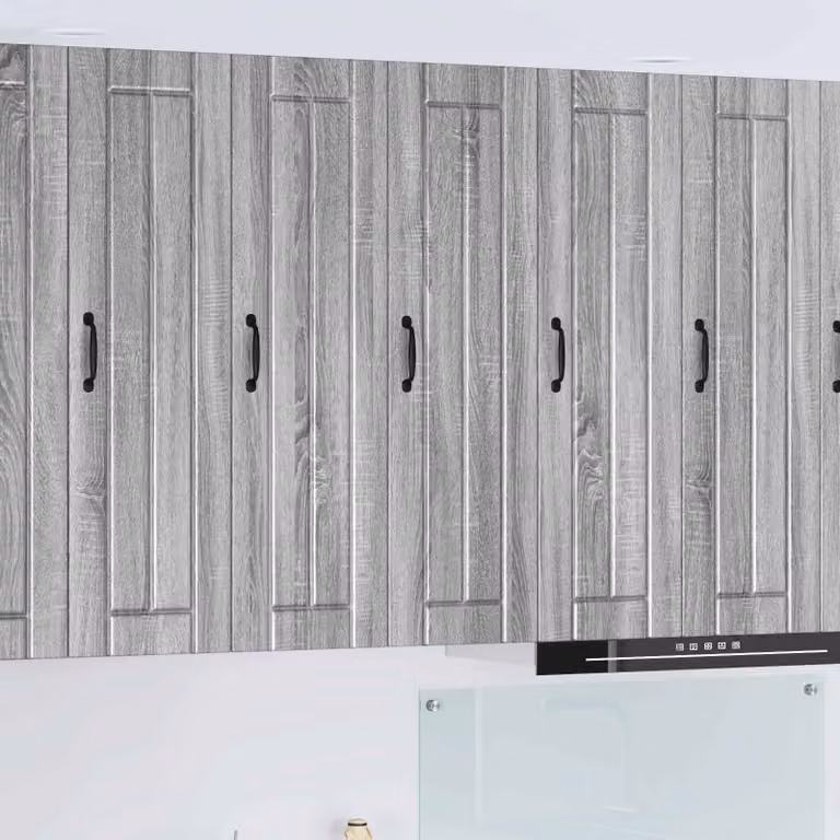 Armadietto a muro vidaXL LUCCA Grigio Sonoma per cucina con ante a battente e ripiani interni L/P/H: 30 x 31 x 100 cm