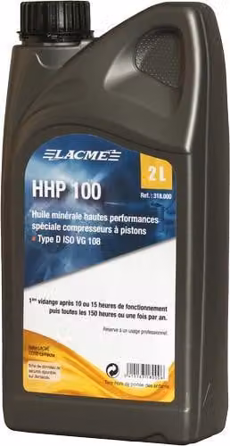 Olio per compressori HHP100 LACME - Lattina 2 L - 318000