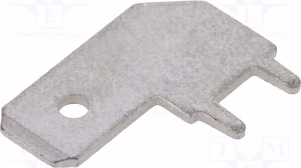 Connettore a morsetto, tipo a foro passante (THT), maschio, piatto, 0,8 mm, 6,3 mm, lunghezza totale: 16,2 mm, codice: 61-1573-11/0031 - Da saldare