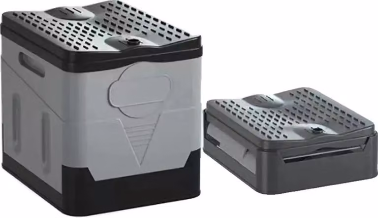 WC portatile, design pieghevole, elevata capacità di carico, colore grigio scuro