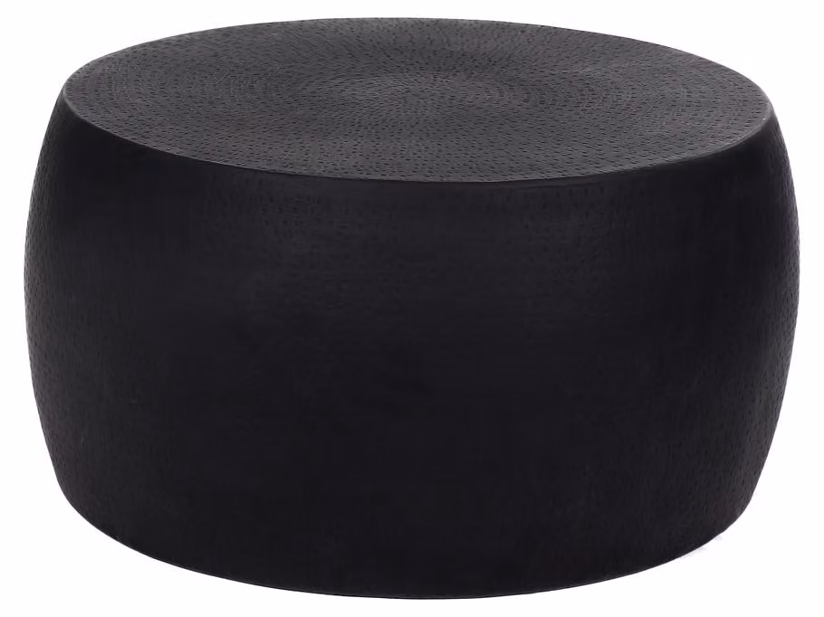 Tavolino Pomax Esther, nero, diametro 70 x altezza 36 cm