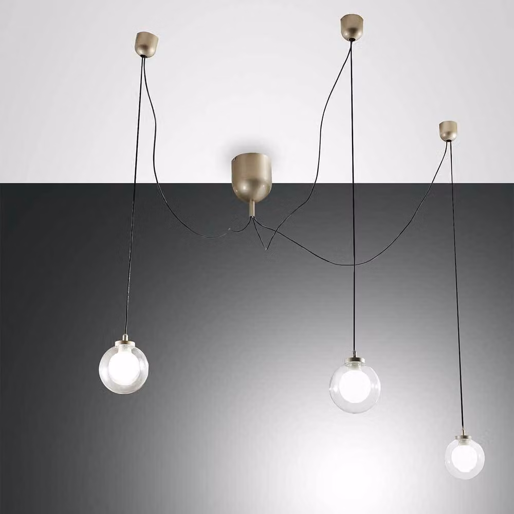 Lampada a sospensione LED Fabas Luce Blog Ø120 mm 15 W bianco caldo oro dimmerabile