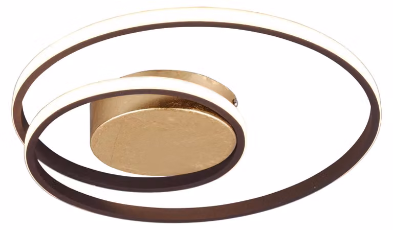 Lampada da soffitto Reality Zibal a LED 22 W, ⌀39 cm, dimmerabile, color ruggine, bianco caldo