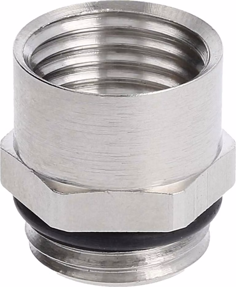 Raccordo intermedio LAPP PG/PG PG7x1,27 MSZ-07 corto esagonale ottone (CuZn) nichelato filettatura di collegamento 5,0 mm - 1 pezzo