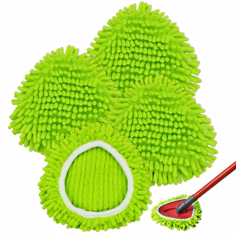 Coperture di ricambio per mop in microfibra, confezione da 4, compatibili con Vileda Turbo