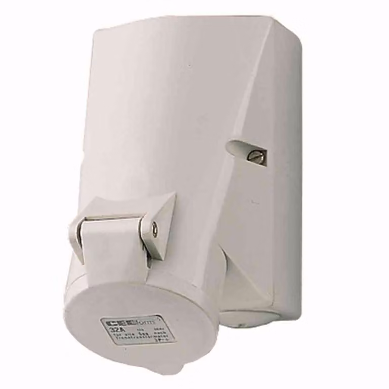 Presa a muro Mennekes 32A,4p,1h,>50V,IP44 2983A