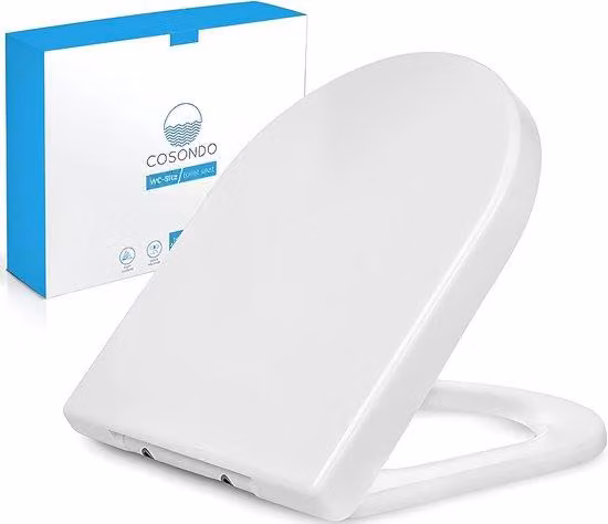 Coperchio WC morbido in duroplast antibatterico bianco