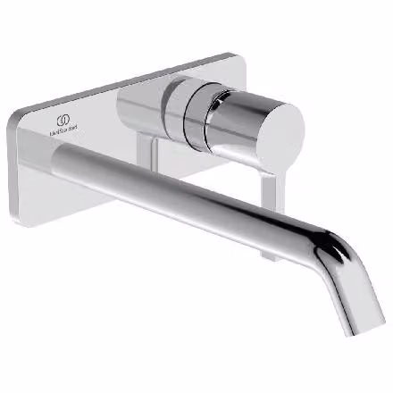 Miscelatore IS per lavabo a parete JOY, BS2, rosone angolare, uscita 225 mm, cromo