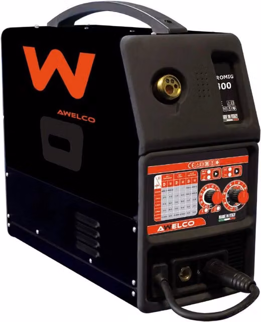 Saldatrice Inverter Awelco Mikromig 1800 EURO MIG MMA TIG Colore Nero