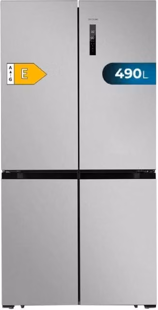 Frigorifero combinato Cecotec Bolero CoolMarket 4D 490 Inox Silver con tecnologia No Frost e sistema Multi Door