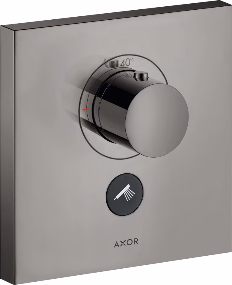 hansgrohe AXOR Starck ShowerSelect Thermostat carré à débit élevé encastré pour 1 consommateur et 1 prise supplémentaire, 36716330, 36716330
