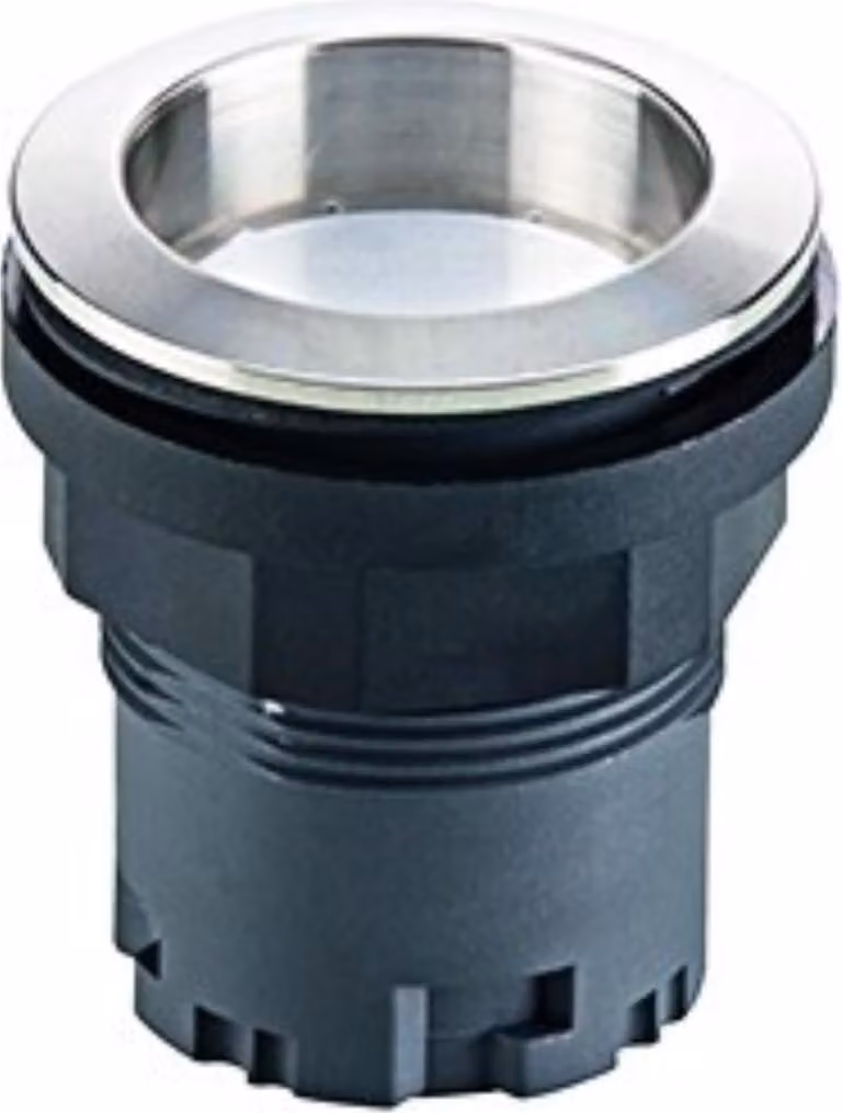 Georg Schlegel Pulsante con funzione di arresto illuminabile, rotondo, RONDEX-JUWEL corsa 6,0 mm - 1 pezzo