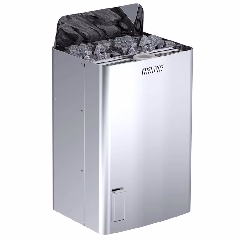Stufe per sauna Harvia The Wall Combi 4,5 kW | richiede un sistema di controllo separato | Riempimento automatico del serbatoio dell'acqua: No | HSW450400S