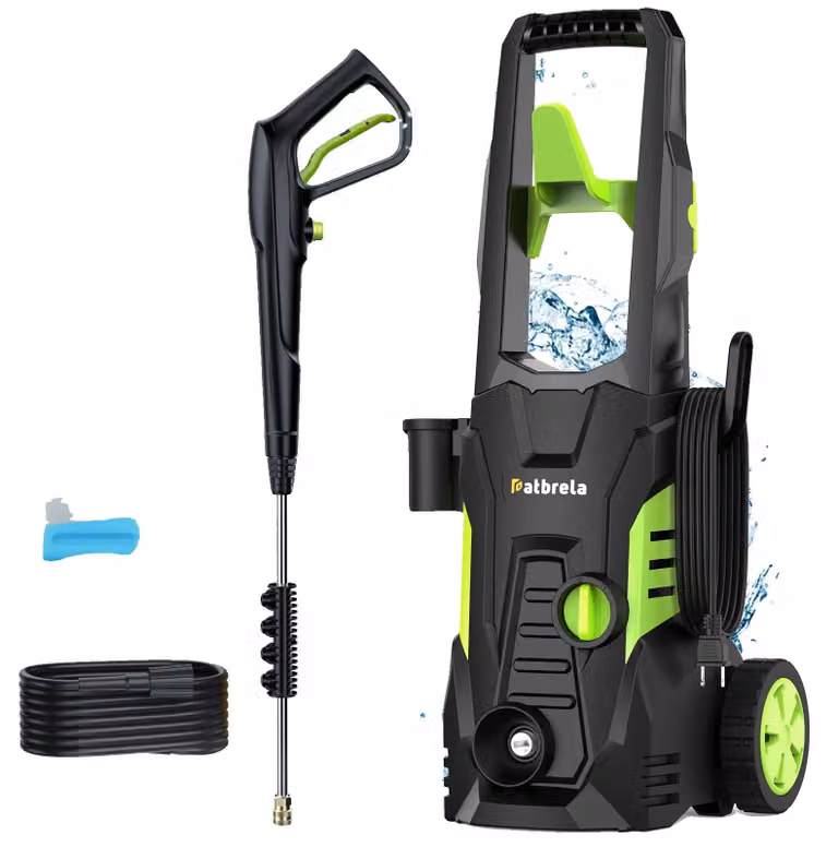 Idropulitrice elettrica, 1800W, 5000 PSI, 3,0 GPM, con 4 lance, design portatile