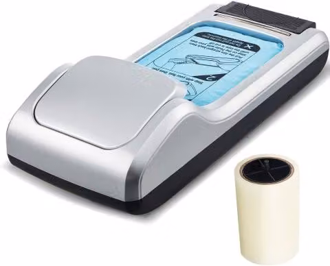 VEVOR Distributore Automatico di Copriscarpe Argento L/P/H: 61.0 x 27.0 x 16.5 cm