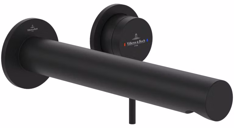 Villeroy & Boch Rubinetto per lavabo Loop & Friends 60x60x225 mm senza sifone. Matt Black, 1 pz.