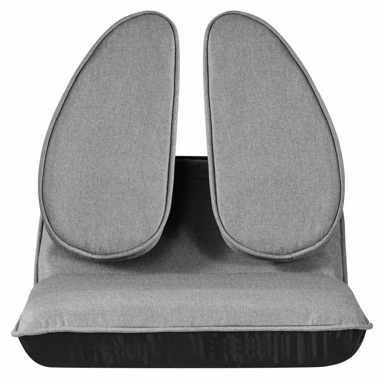 SucceBuy: poltrona da pavimento con schienale regolabile in 5 posizioni, design ergonomico, robusto telaio in metallo, imbottitura in schiuma e rivestimento in lino, versatile per la lettura e il relax, colore grigio