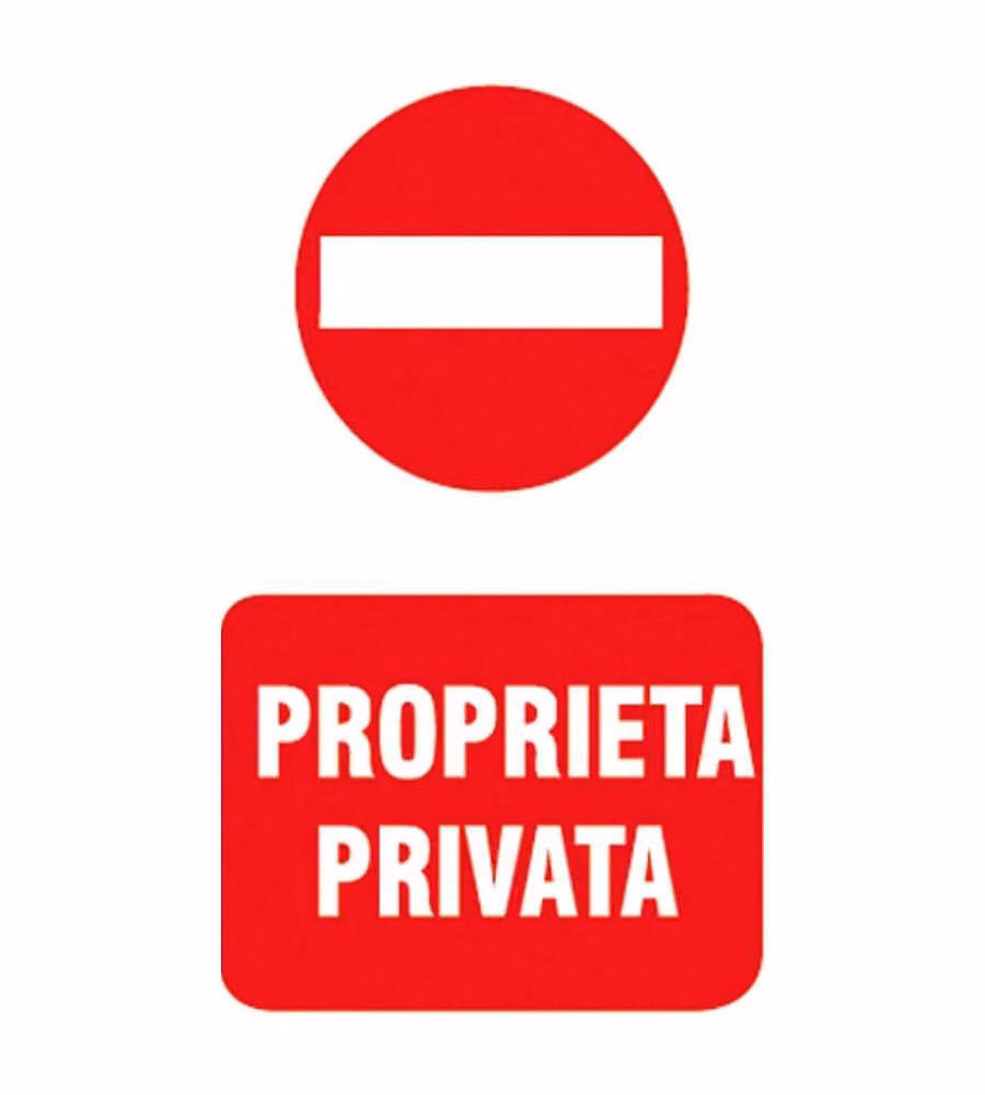 Cartello Proprietà Privata in Polipropilene 20x30 cm