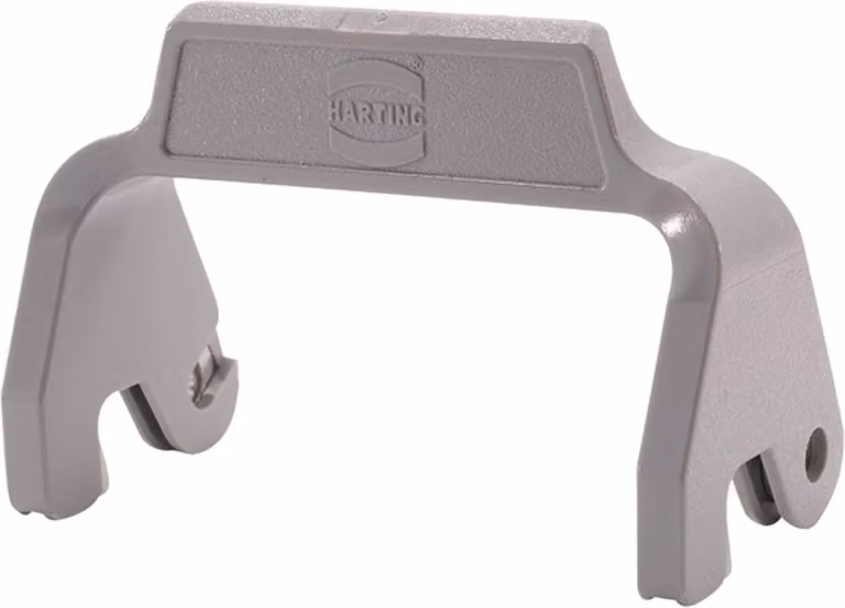 HARTING Han 6B, staffa di bloccaggio Easy Lock, compatibile con alloggiamenti 6B, staffa longitudinale, materiale: policarbonato