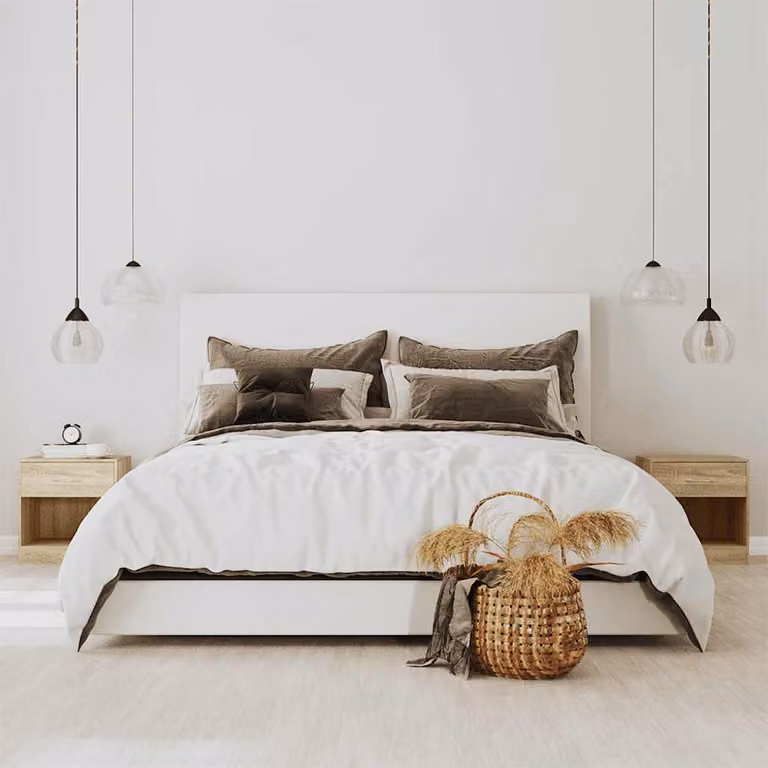 Set di 2 comodini vidaXL con cassetto in colore rovere, L 36,5 cm x P 30,5 cm x H 38 cm