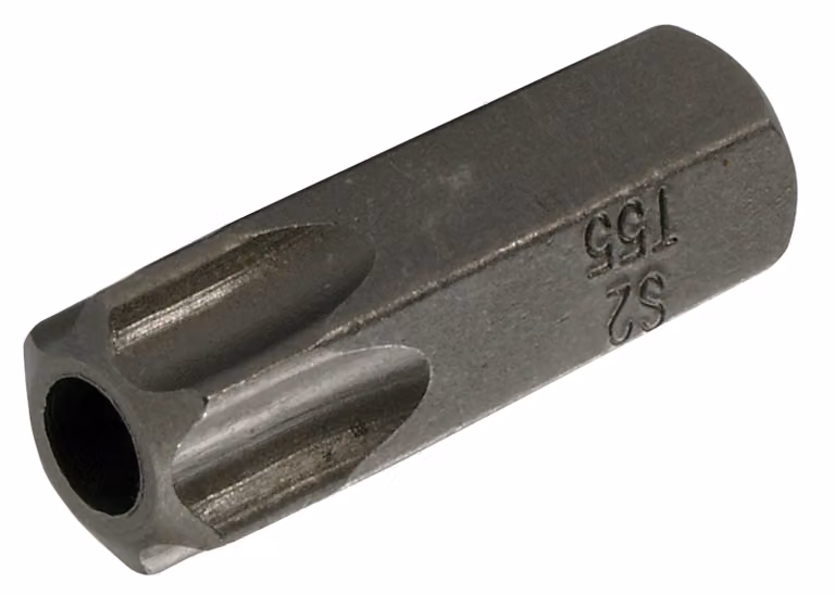 Lunghezza bit BGS 30 mm esagono esterno 10 mm (3/8") profilo a T (per Torx) con foro T55 - 4655