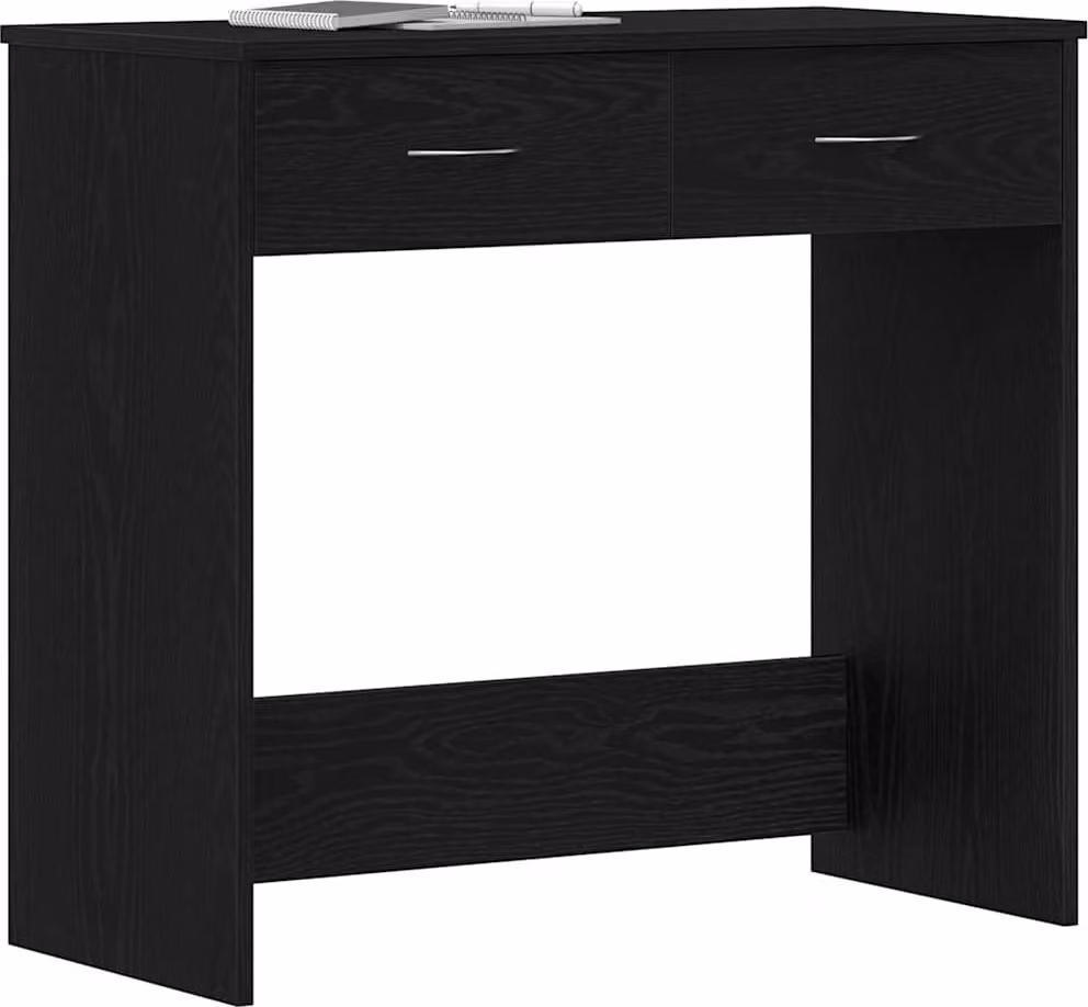 Scrivania Rovere Nero 80 x 40 x 75 cm Legno multistrato