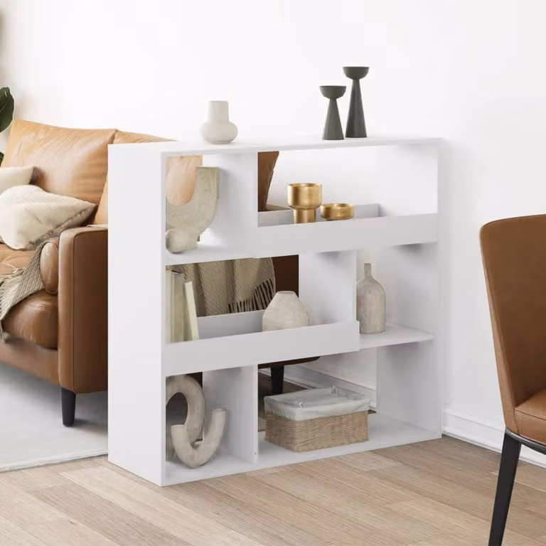 Divisorio vidaXL Bianco in MDF L: 100 cm, P: 33 cm, H: 94,5 cm