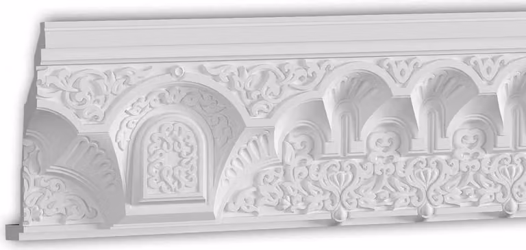 Profhome 150524 Modanatura d'angolo Modanatura del soffitto Modanatura decorativa Orientale 2 m