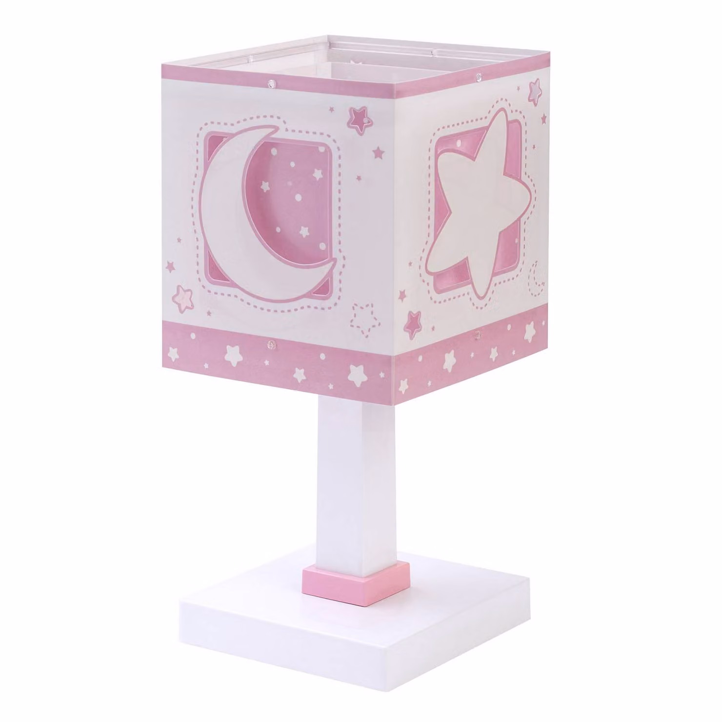 Dalber Lampada da tavolo Moonlight Pink, Violetto / Fucsia / Rosa, Cameretta, Plastica, Lampada da tavolo