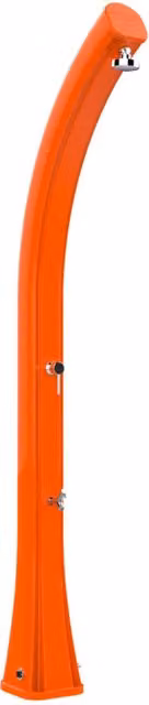 Doccia Solare da Giardino 35L Miscelatore e Lavapiedi Arkema Happy XL Arancio