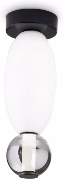 Plafoniera Moderna Lumiere IDEAL LUX in Metallo Nero con LED Integrato 18W 3000K IP20